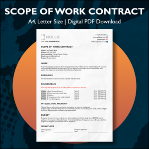 Scope of Work Template
